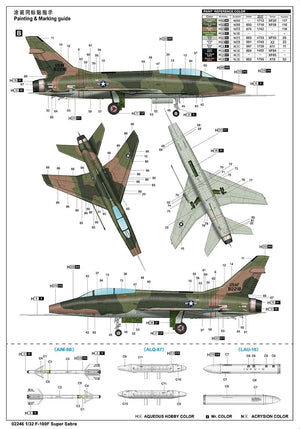 Trumpeter 02246 F-100F Super Saber 1/32 – Bild 17
