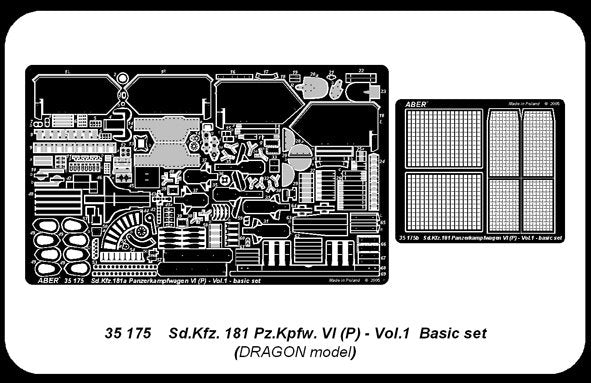 Aber 35175 Sdkfz.181 Pzkpfw.VI (P) vol.1 - Basic set 1/35 – image 4