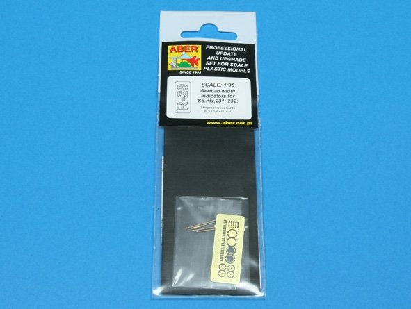 Aber R-29 German width indicator for Sd.Kfz.231; 232 (4 pcs.) 1/35 – immagine 3