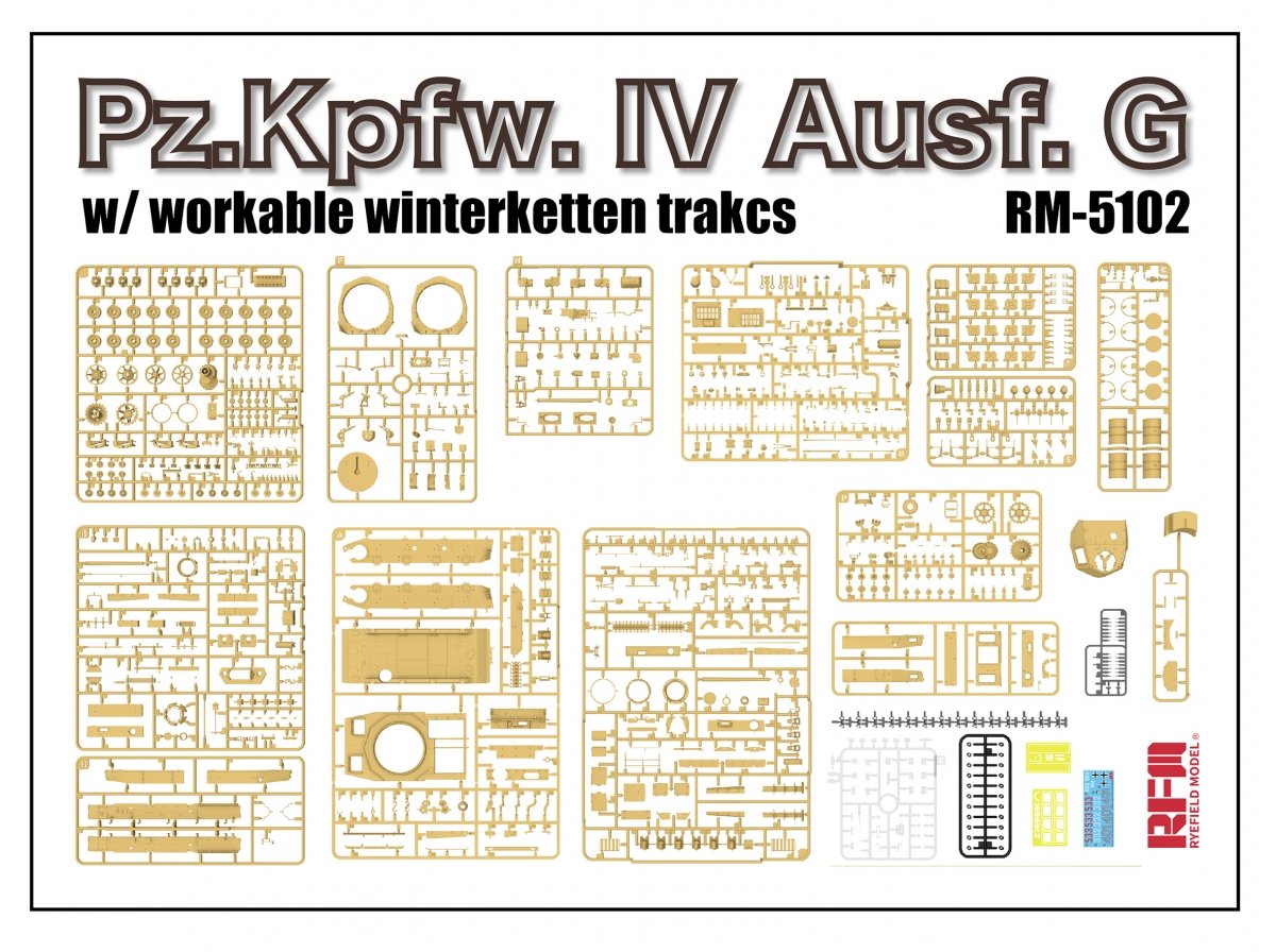 Rye Field Model 5102 Pz.Kpfw.IV Ausf.G w/Winterketten 1/35 – Bild 4
