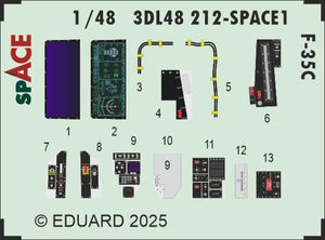 Eduard 3DL48212 F-35C SPACE Tamiya 1/48 – image 2