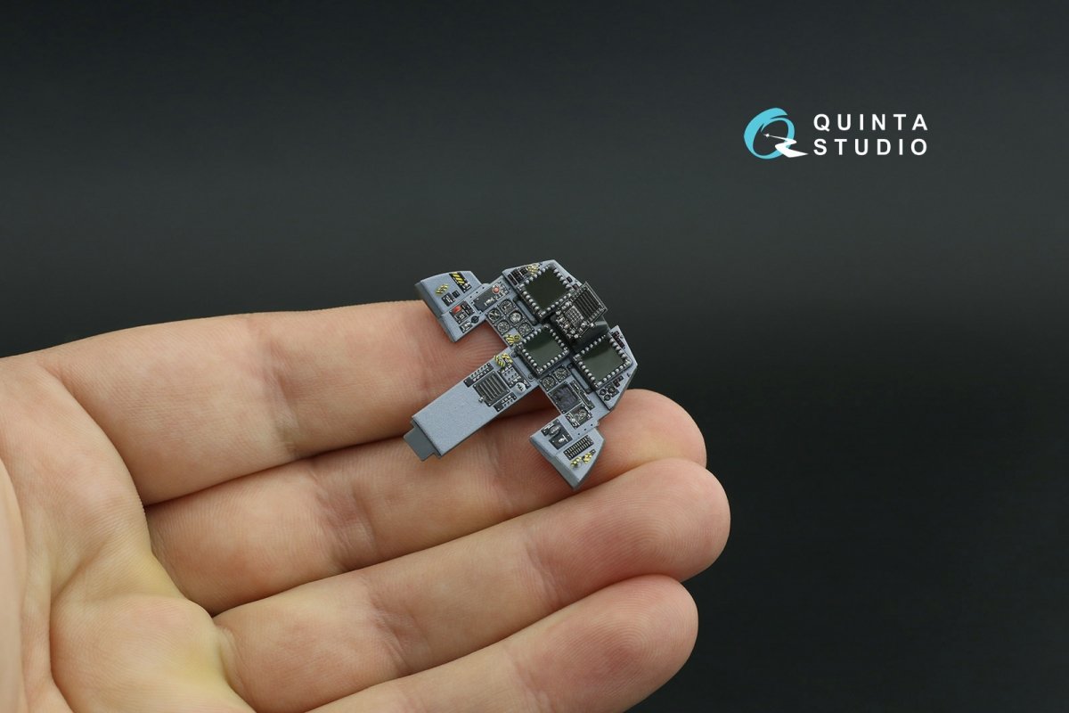 Quinta Studio QDS-32119 F-15E 3D-Printed &amp;amp; colored Interior on decal paper (Tamiya) (small version) 1/32 – image 5