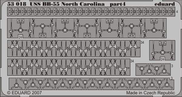 Eduard 53018 USS BB-55 North Carolina 1/350 Trumpeter – image 4