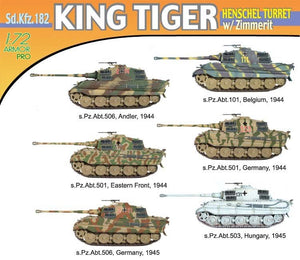 Dragon 7240 King Tiger Henschel Turret w/Zimm. 1/72 – obrázek 2