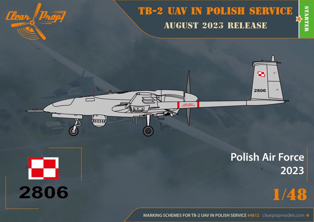 Clear Prop! CP4812 TB.2 UAV in Polish Service STARTER KIT 1/48 – Bild 3