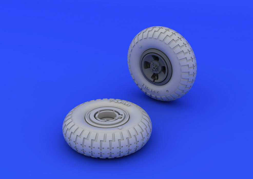 Eduard 648118 Spitfire wheels - 4 spoke w/ pattern 1/48 (EDUARD) – image 3