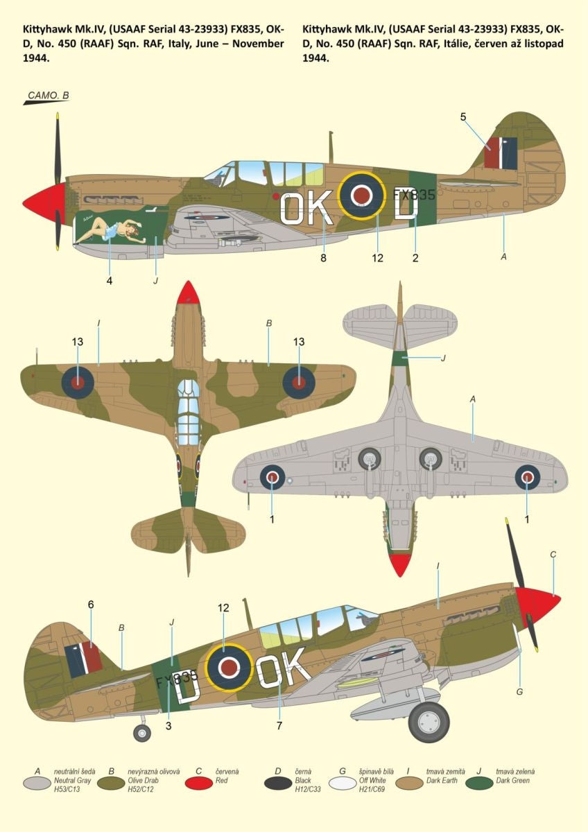 Special Hobby 72484 Kittyhawk Mk.IV &amp;#39;Over The Mediterranean and the Pacific&amp;#39; 1/72 – Bild 6