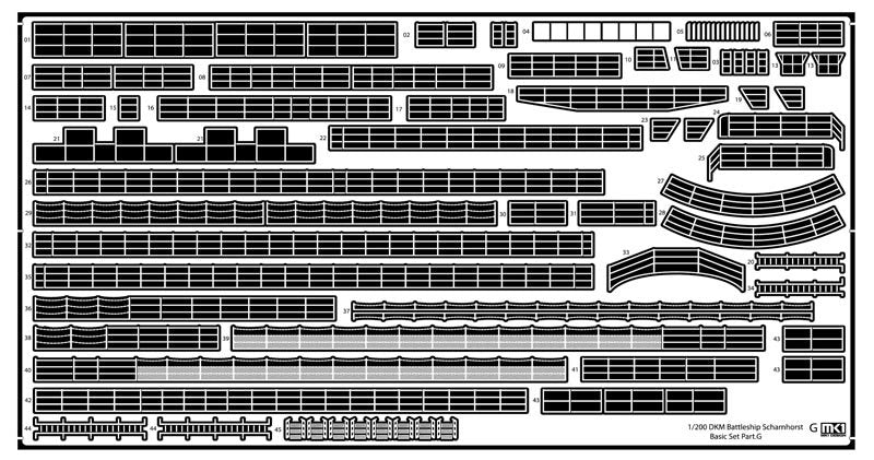 MK1 Design MD-20025 DKM Battleship SCHARNHORST VALUE PACK for Trumpeter 1/200 – Bild 8