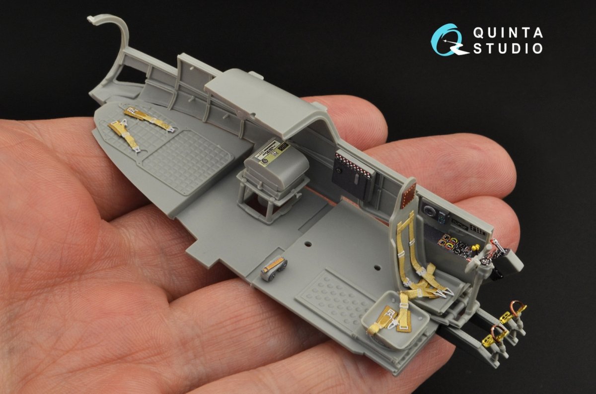 Quinta Studio QD48275 Fw 189A 3D-Printed &amp;amp; colored Interior on decal paper (GWH) 1/48 – image 6