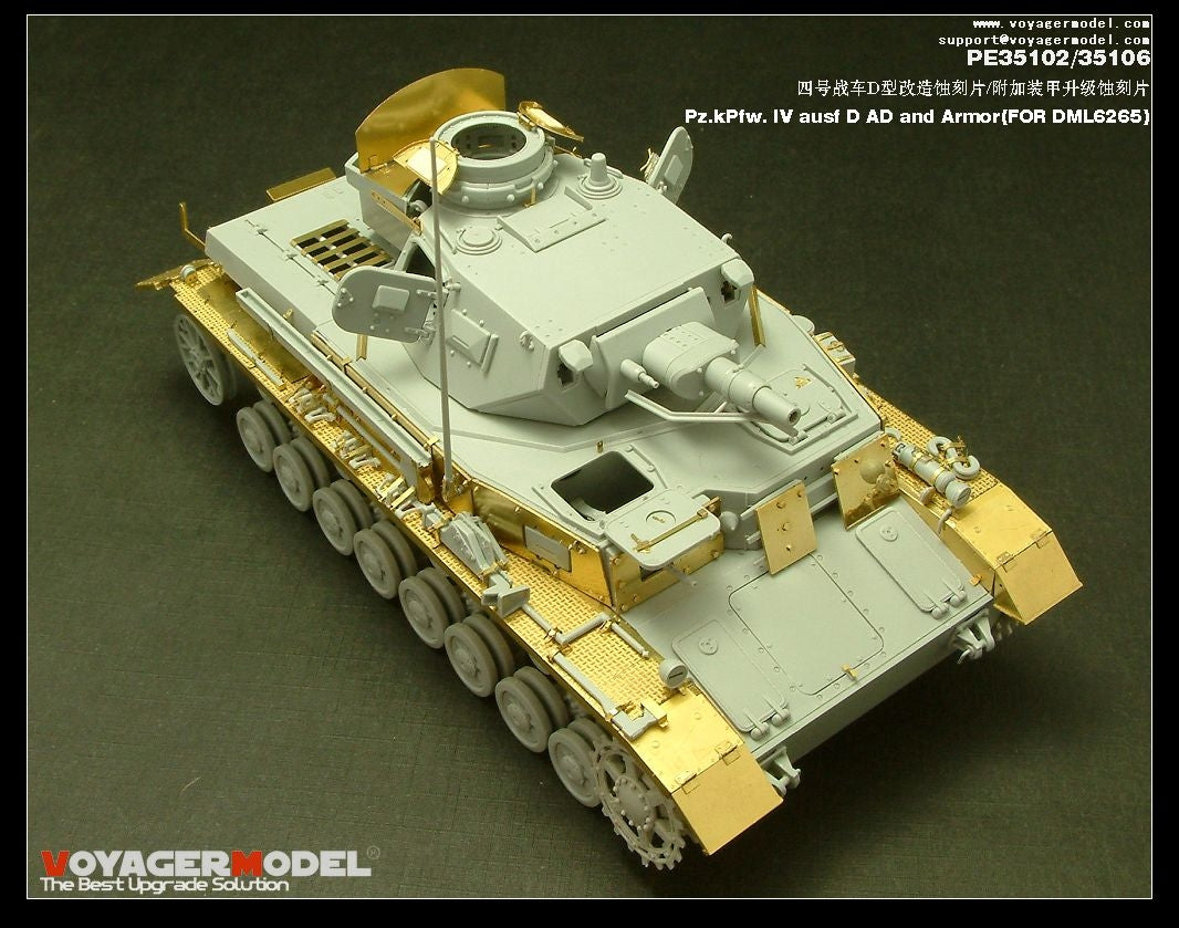 Voyager Model PE35102 Pz.KPfw. IV Ausf D For DRAGON 6265 1/35 – Bild 3