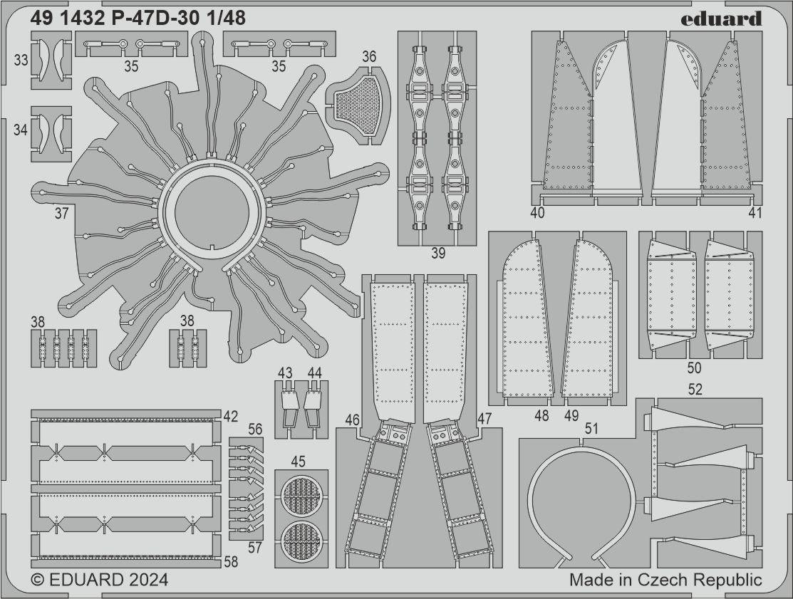 Eduard 491432 P-47D-30 MINIART 1/48 – imagen 2