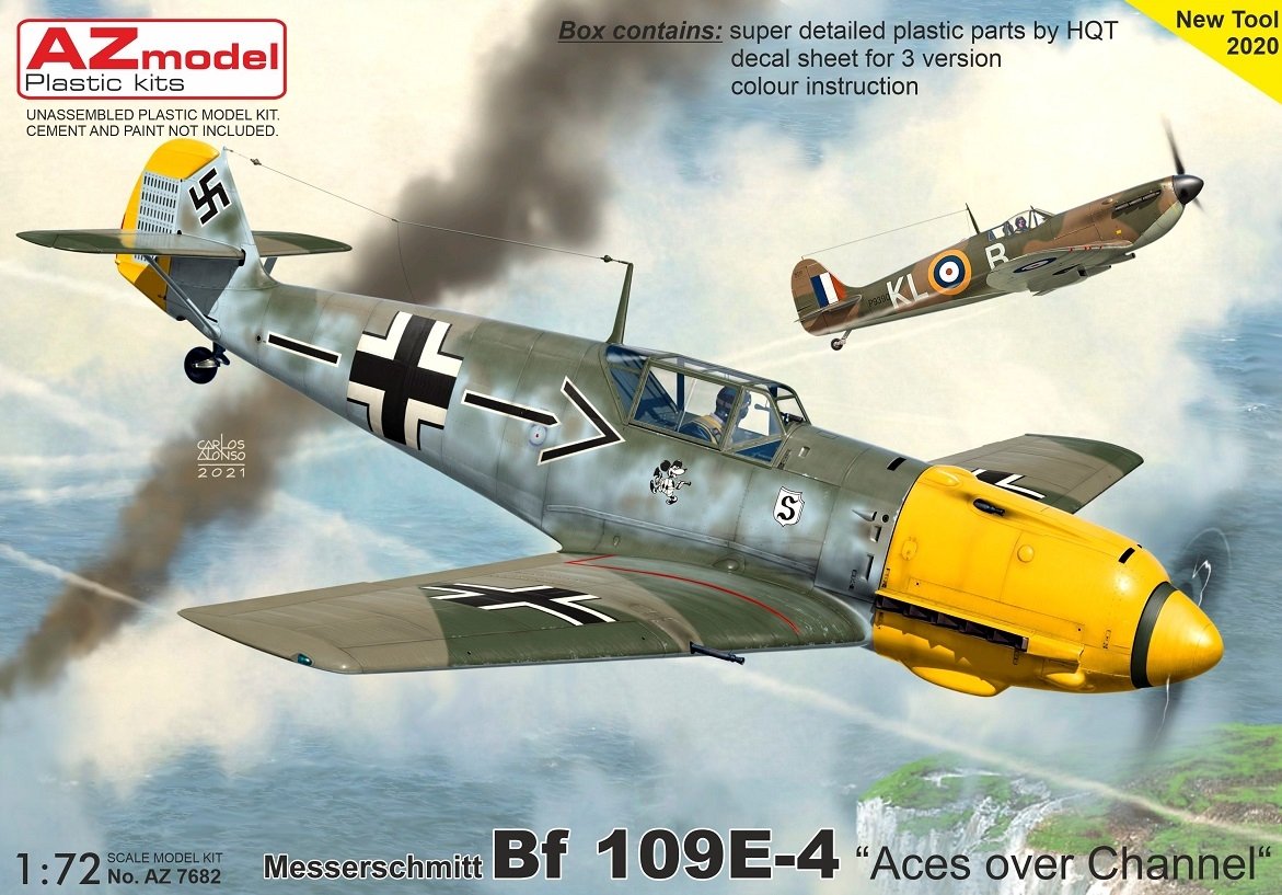 AZ Model AZ7682 Bf 109E-4 &amp;quot;Aces over Channel&amp;quot; 1/72