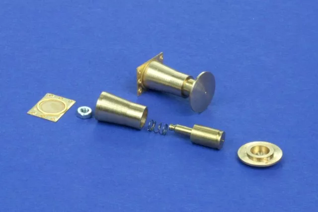 RB Model 35A08 Railroad round buffer turned and photo etch brass kit set contains two buffers 1/35 – Bild 2