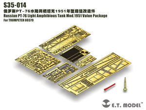 ET Model S35-014 Russian PT-76 Light Amphibious Tank Mod.1951 Value Package For TRUMPETER 00379 1/35
