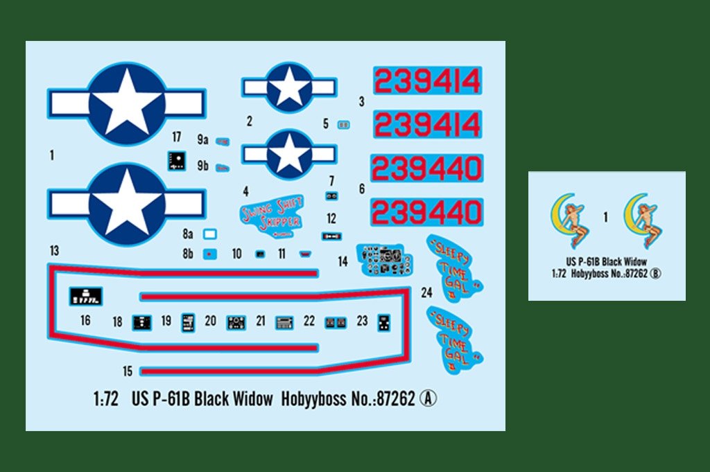 Hobby Boss 87262 US P-61B Black Widow 1/72 – obrázek 4