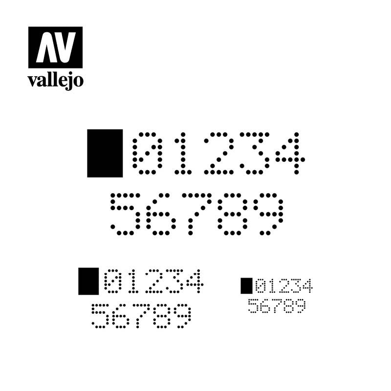 Vallejo ST-SF004 Digital Numbers – zdjęcie 2