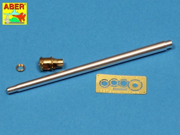 Aber 35L-137 US 76 mm M1A2 barrel with muzzle brake for Sherman M4 &amp; M-18 Hellcat (1/35)