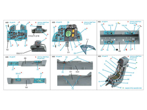 Quinta Studio QD48504 MiG-31B 3D-Printed &amp;amp; colored Interior on decal paper (Hobby Boss) 1/48 – obrázek 2