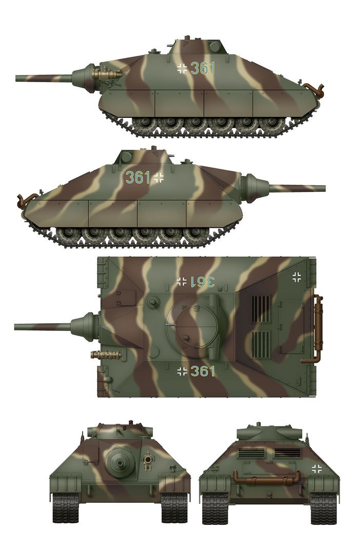 Das Werk DW35019 Schwerer kleiner Panzerkampfwagen German Heavy Tank Project 1944 (2 in 1) 1/35 – image 5
