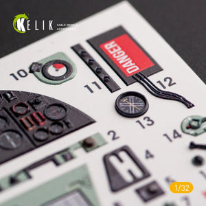 KELIK K32012 HAWKER HURRICANE MK.IIB - INTERIOR 3D DECAL FOR REVELL KIT 1/32 – image 2