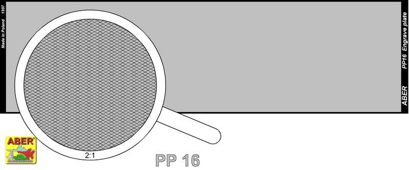 Aber PP16 Engrave plate (140 x 39 mm) - pattern 16 – Bild 2