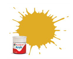 Humbrol AB0016 16 Peinture acrylique métallisée or 14 ml