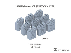 ET Model P35-242 WWII German 20L JERRY CANS SET(3D Printed) 1/35