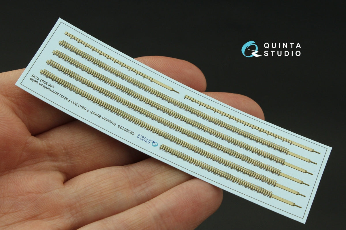 Quinta Studio QD35125 Russian-British 7.62-0.303 Fabric ammunition belts (All kits) 1/35 – image 4