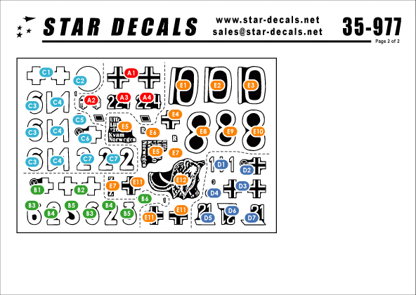 Star Decals 35-977 German Tanks in Norway 1/35 – image 2
