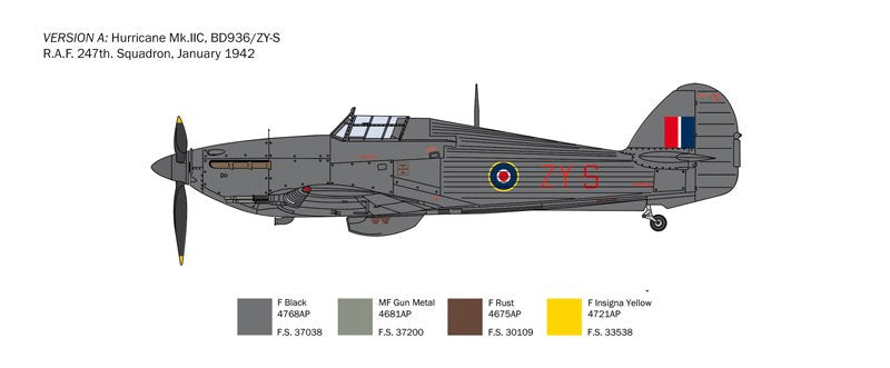 Italeri 2828 Hurricane Mk. IIC 1/48 – obrázek 13