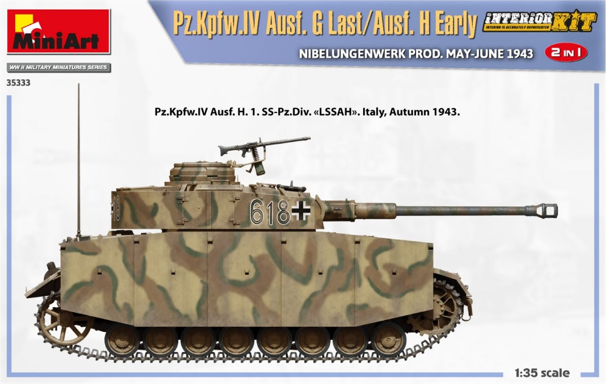 MiniArt 35333 Pz.Kpfw.IV Ausf. G Last/Ausf. H Early. NIBELUNGENWERK PRODUCED BY MAY-JUNE 1943. 2 IN 1 INTERIOR KIT 1/35 – image 17