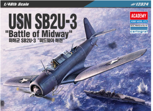 Maquette Academy 12324 USN SB2U-3 Vindicator - Bataille de Midway 1/48