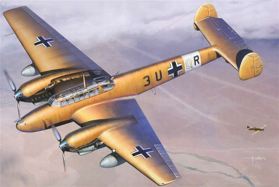 Cyber Hobby 3209 Bf 110 E-2 Trop 1/32 – Bild 2