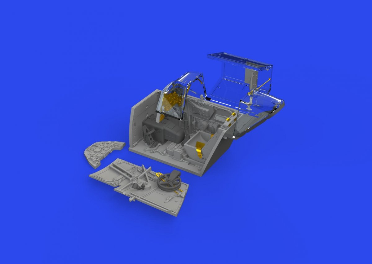 Eduard 648875 Bf 109F cockpit w/ early seat PRINT EDUARD 1/48 – Bild 2