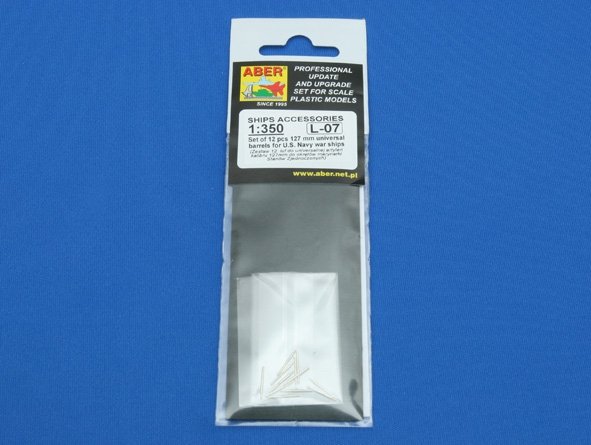 Aber 350L-07 Set of 12 pcs 127 mm universal barrels for US Navy ships (1/350) – imagen 7