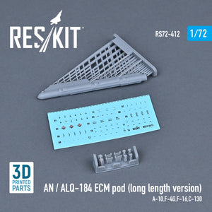 RESKIT RS72-0412 AN / ALQ-184 ECM POD (LONG LENGTH VERSION) (3D PRINTED) 1/72 – Bild 2