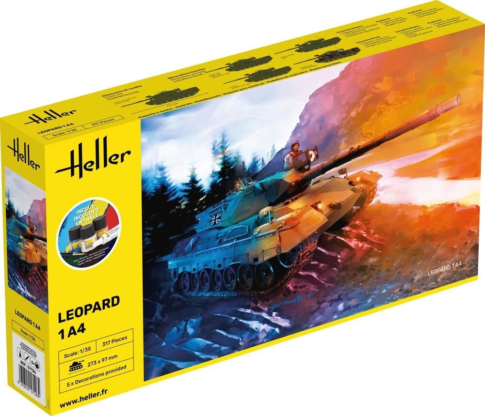 Heller 57126 Leopard 1A4 - Starter Kit 1/35 – immagine 3