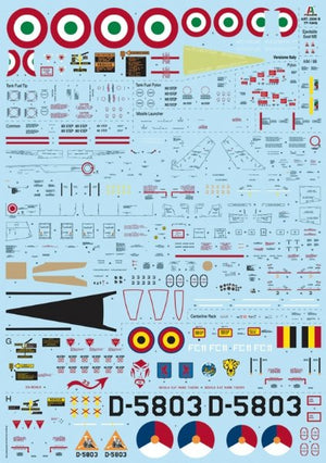 Italeri 2509 TF-104 G Starfighter 1/32 – obrázek 6