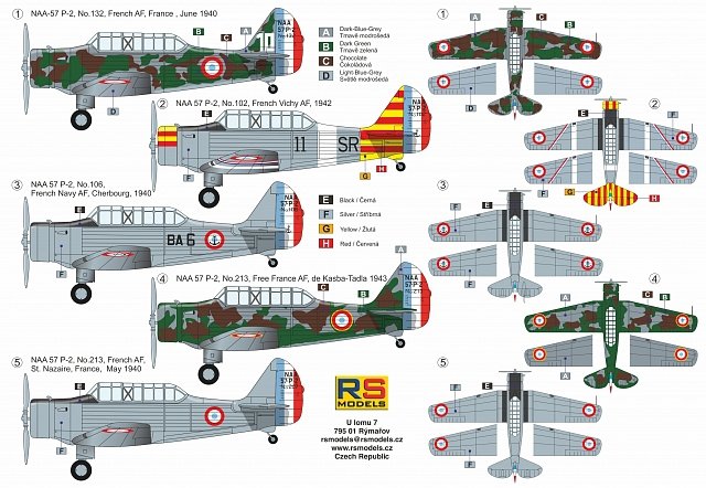 RS Models 92227 NAA-57 P-2 WWII French trainer 1/72 – image 2