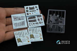 Quinta Studio QD+48485 F-4B Phantom II 3D-Printed &amp;amp; colored Interior on decal paper (Academy) (with 3D-printed resin parts) 1/48 – image 2
