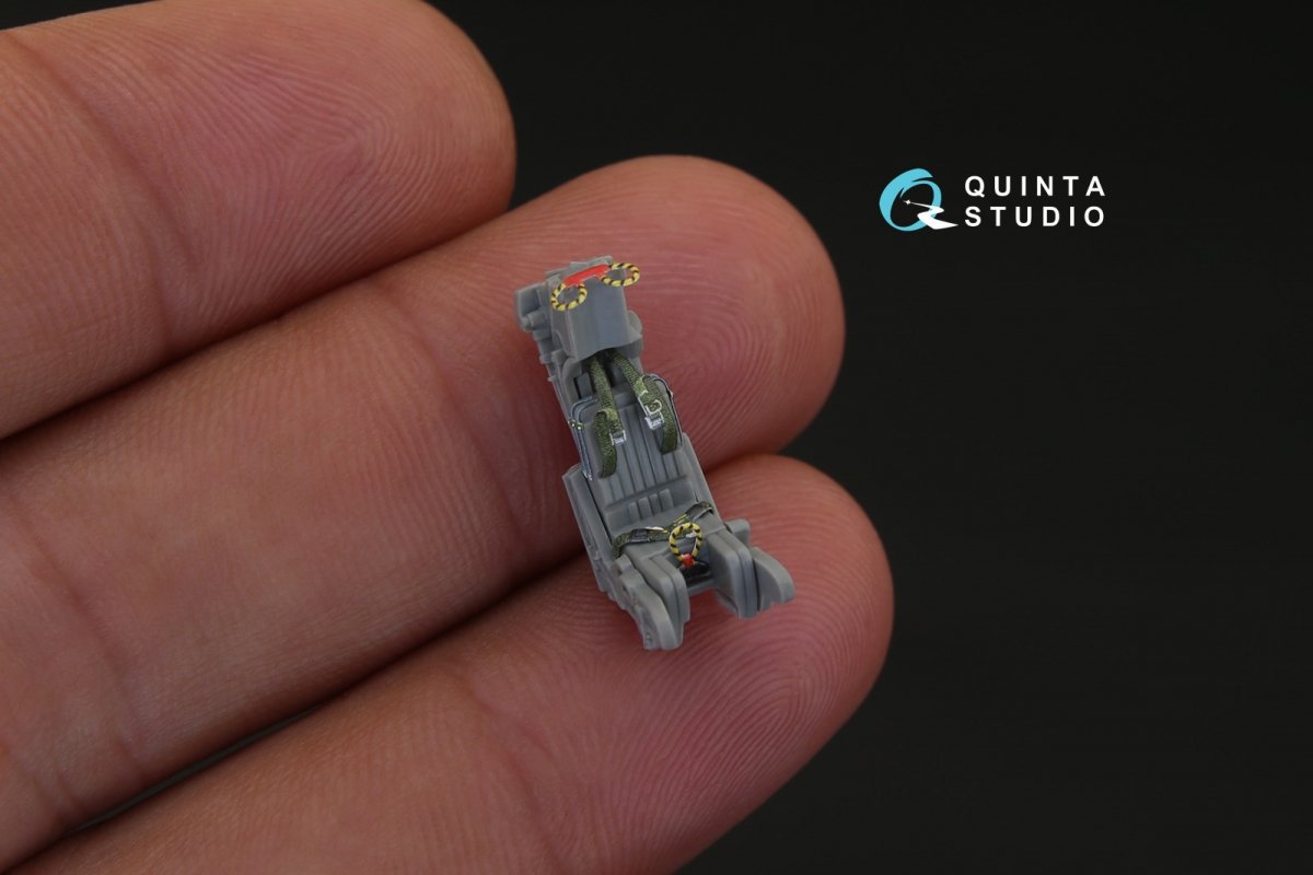 Quinta Studio QD72025 F-14A 3D-Printed &amp;amp; colored Interior on decal paper (for GWH kit) 1/72 – immagine 6