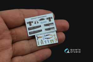 Quinta Studio QD72100 F-104G 3D-Printed &amp;amp; colored Interior on decal paper (Hasegawa) 1/72 – image 4