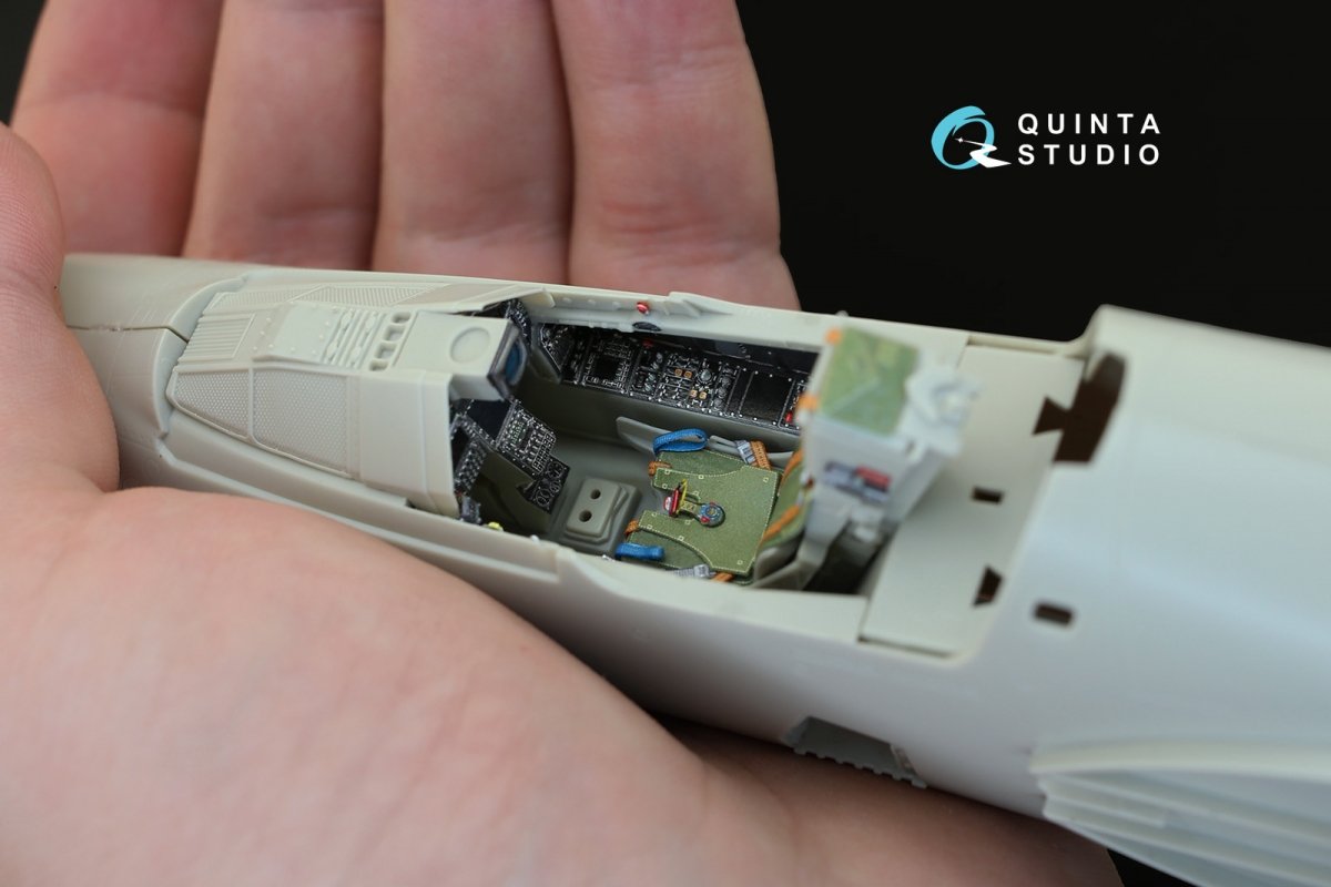 Quinta Studio QD32010 Mirage 2000-5 3D-Printed &amp;amp; colored Interior on decal paper (for Kitty Hawk kit) 1/32 – immagine 13