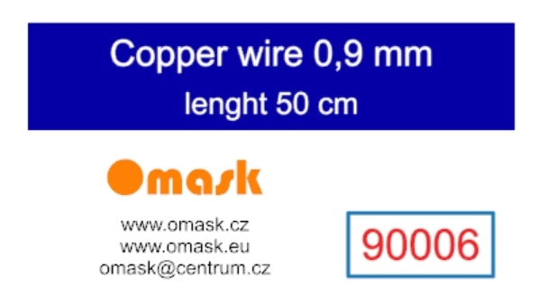 Omask 90006 Copper wire 0.9 mm length 50 cm