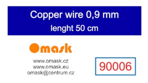 Omask 90006 Copper wire 0.9 mm length 50 cm