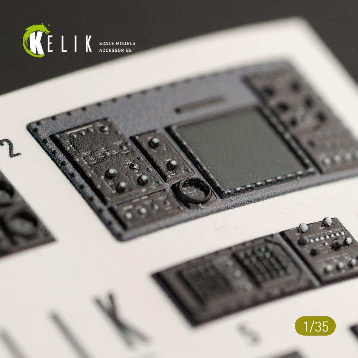 KELIK K35013 SH-60B INTERIOR 3D DECALS FOR KITTY HAWK KIT 1/35 – image 9