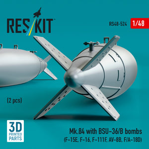 RESKIT RS48-0524 Mk.84 with BSU-36/B bombs (2 pcs) 3D Printed) 1/48 – image 3