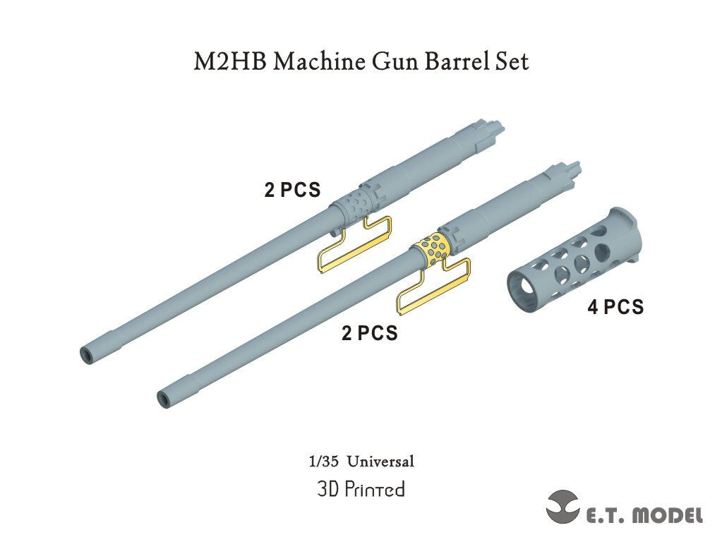 ET Model P35-267 M2HB Machine Gun Barrel Set (3D Print) 1/35