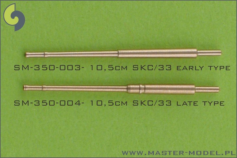 Master SM-350-004 German 10.5cm (4.1in) SKC/33 barrels - late type (16pcs) – Bild 4