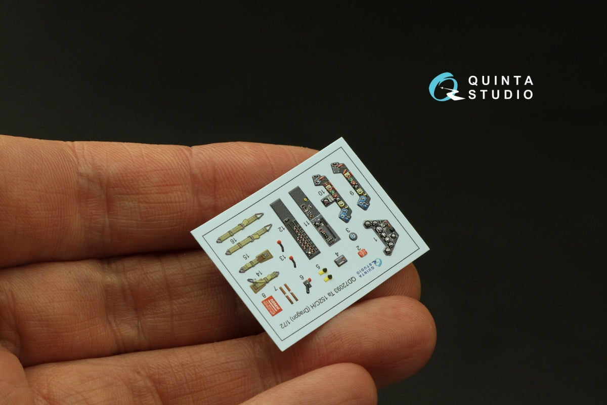 Quinta Studio QD72093 Ta 152C/H 3D-Printed &amp;amp; colored Interior on decal paper (Dragon) 1/72 – Bild 3